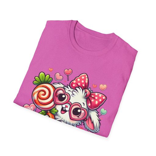 Cute Bunny Love Unisex Softstyle T-Shirt - Perfect for Valentine's Day and Spring Celebrations - Image 68