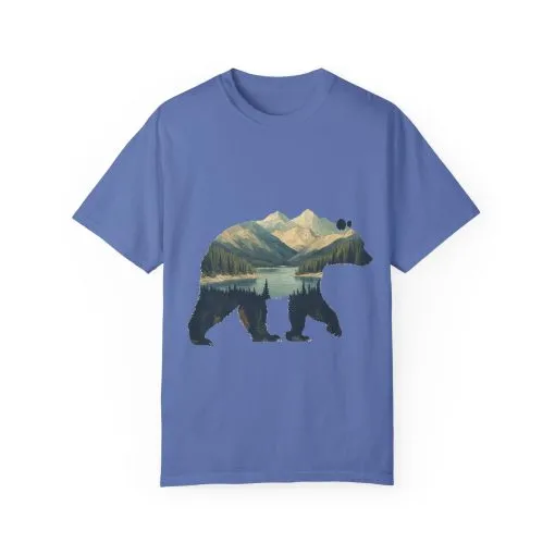 Nature-Inspired Bear Graphic Unisex T-Shirt - Image 25