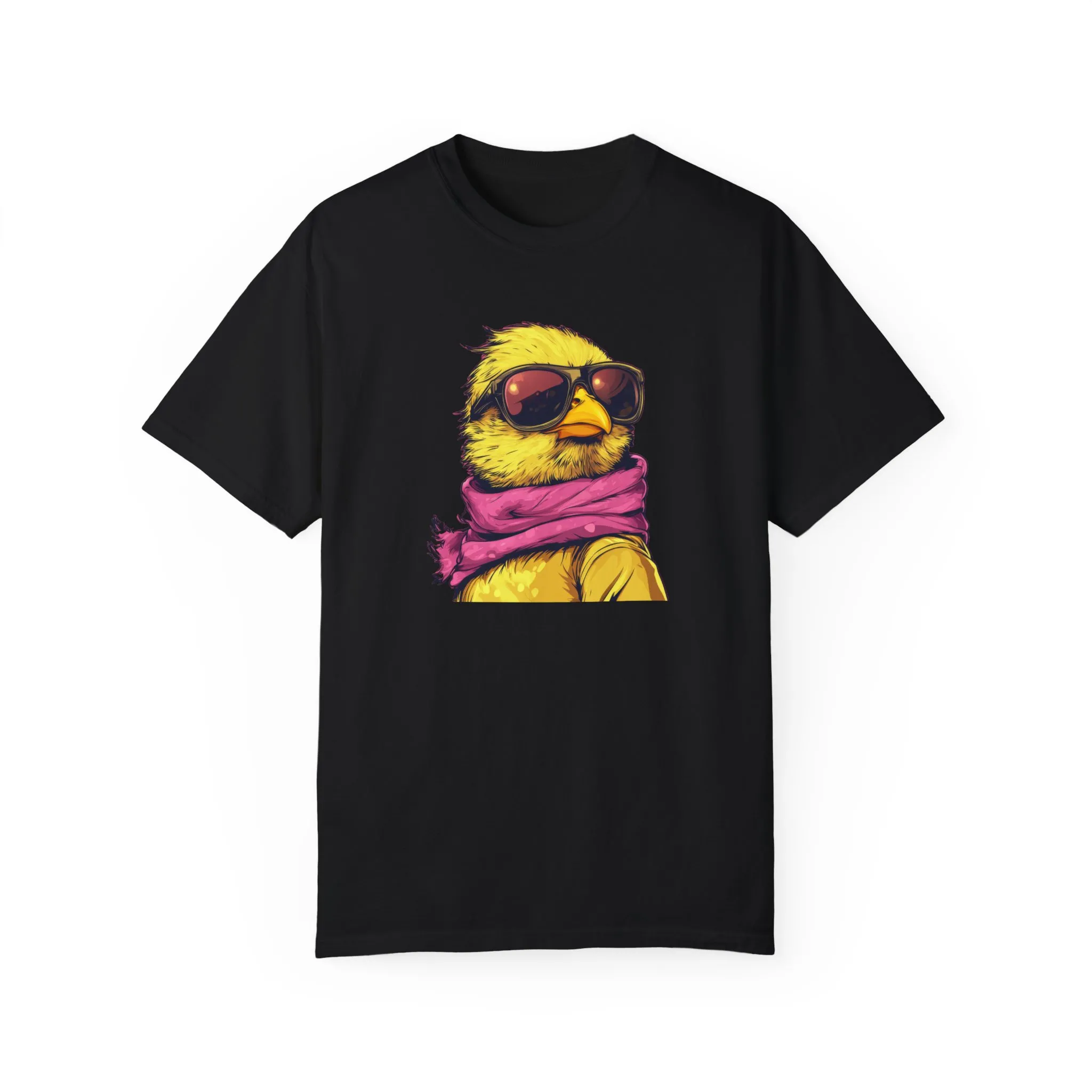 Cool Chick Unisex Garment-Dyed T-Shirt - Fun Bird Design - Image 37