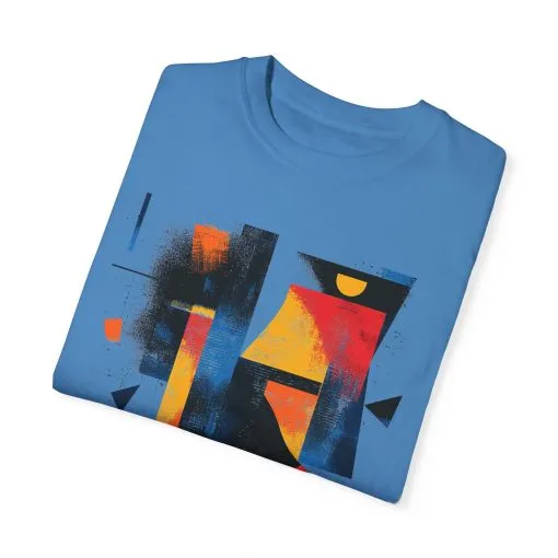 Colorful Abstract Art T-Shirt | Unisex Garment-Dyed Tee - Image 42