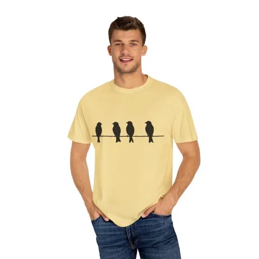 Minimalist Bird Silhouette Unisex T-Shirt - Image 19
