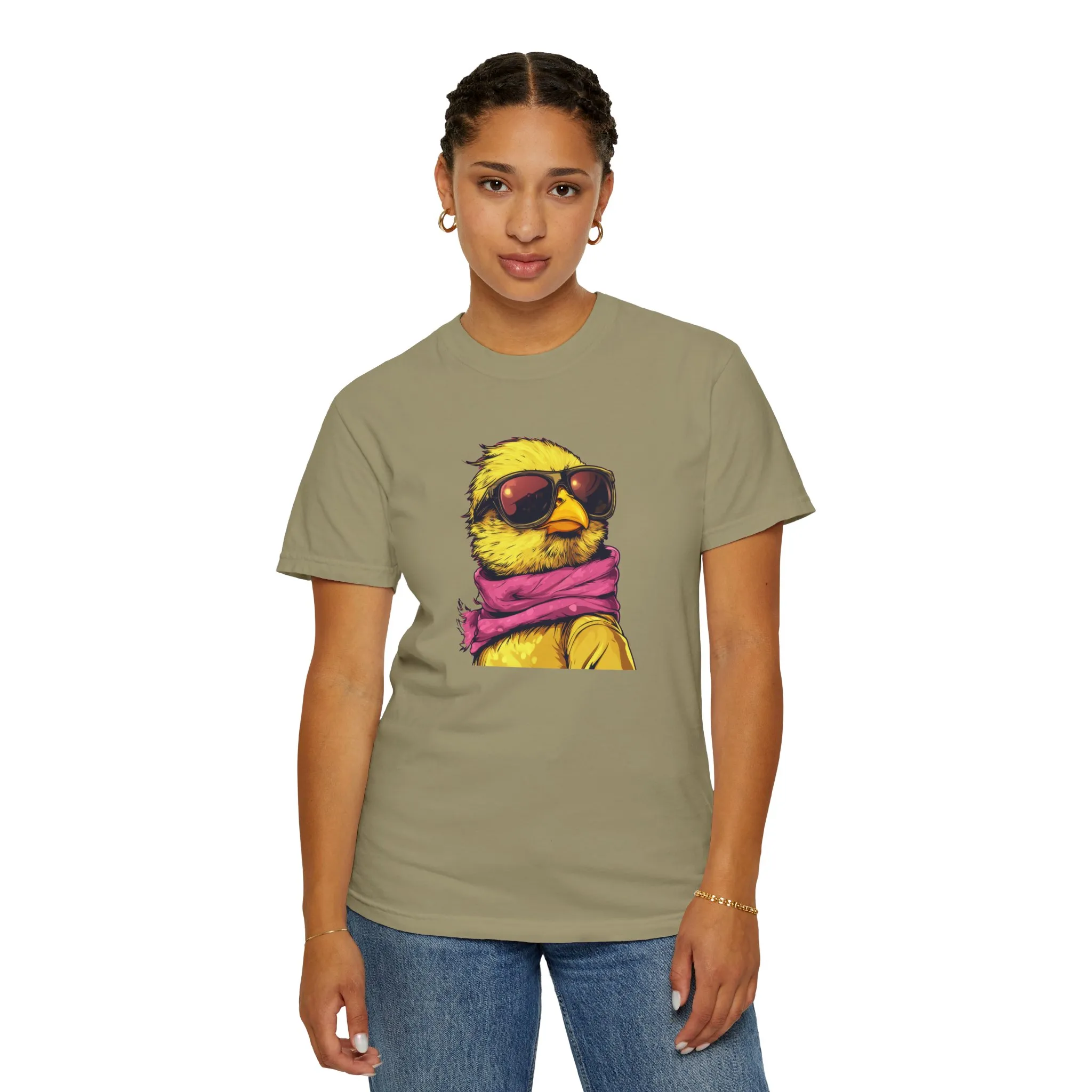 Cool Chick Unisex Garment-Dyed T-Shirt - Fun Bird Design - Image 20