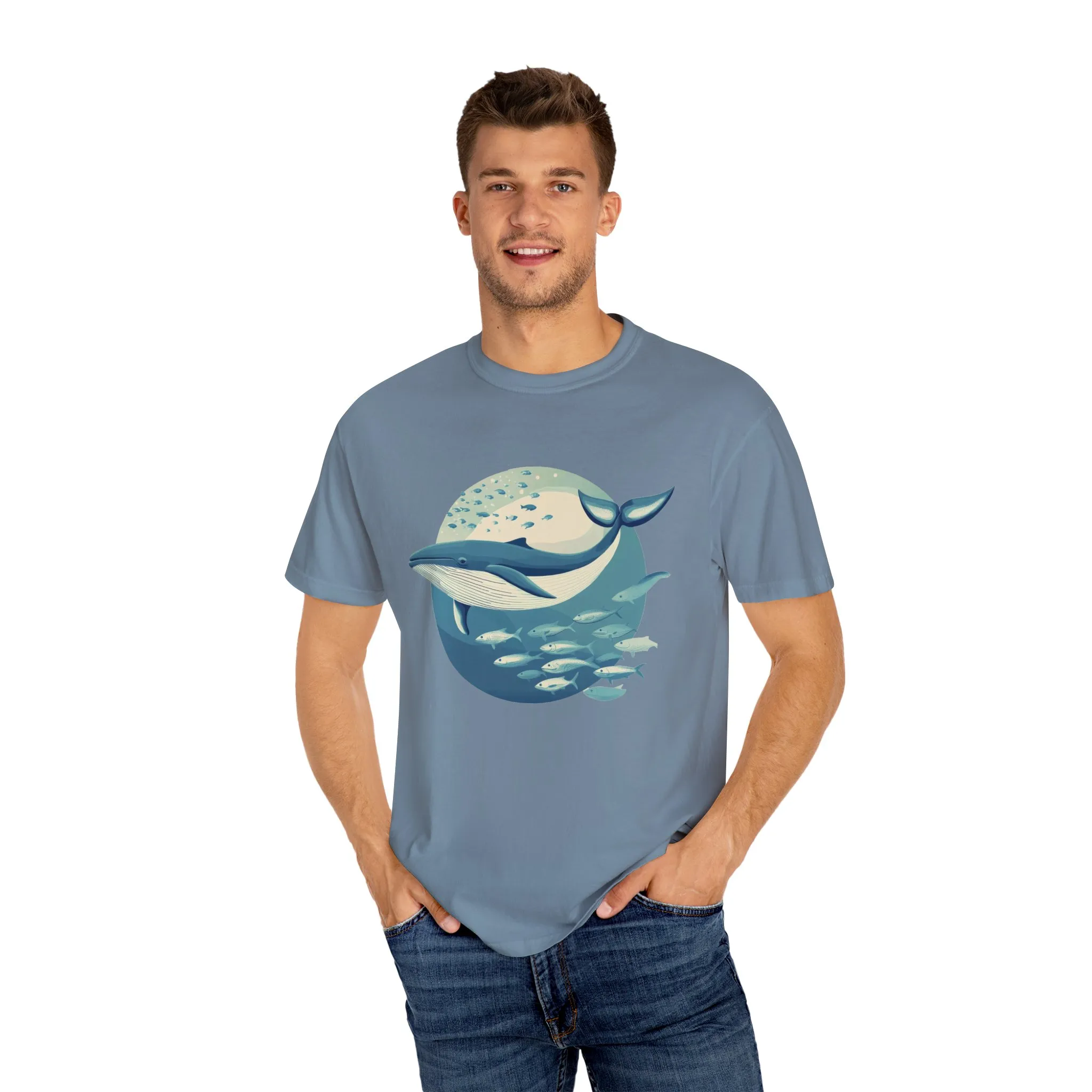 Whale Watching Unisex Garment-Dyed T-Shirt | Ocean Lover's Tee - Image 27