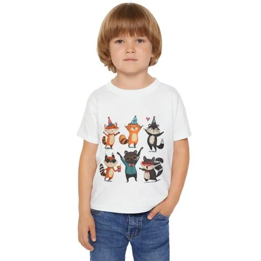 Fun Party Animal Toddler T-Shirt - Cute Animal Design - Image 5