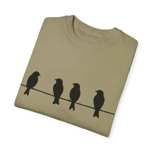 Minimalist Bird Silhouette Unisex T-Shirt - Image 14