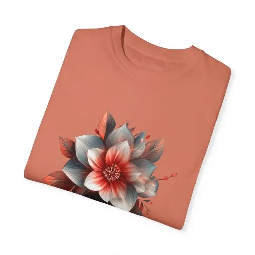 Botanical Floral Unisex Garment-Dyed T-shirt - Perfect for Nature Lovers - Image 6