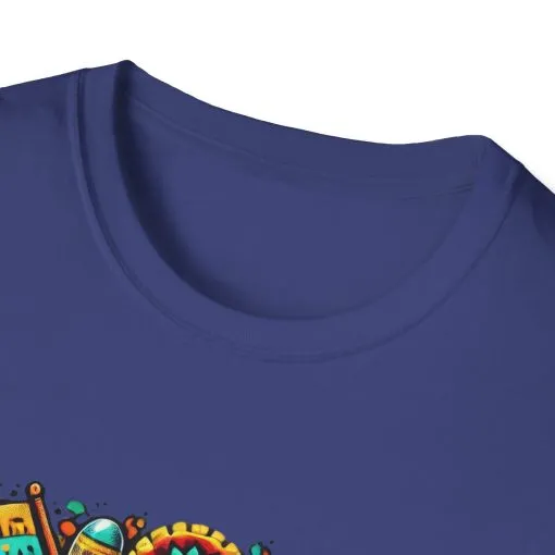 Happy Easter Unisex Softstyle T-Shirt - Colorful Easter Egg Design - Image 57