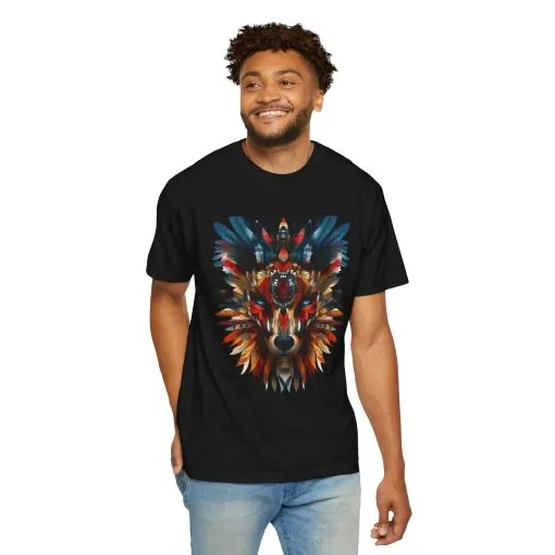 Vibrant Wolf Graphic Unisex T-Shirt - Nature Lover Apparel - Image 36