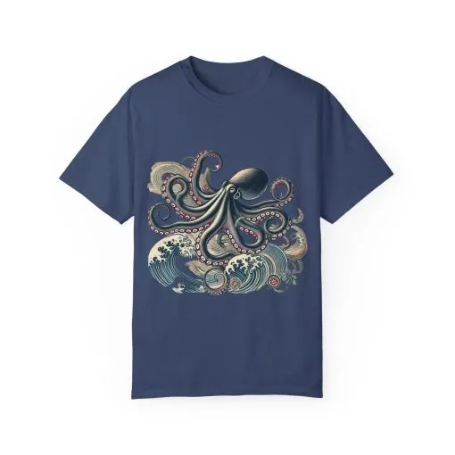 Unisex Ocean-Inspired Octopus T-Shirt - Nautical Graphic Tee - Image 17