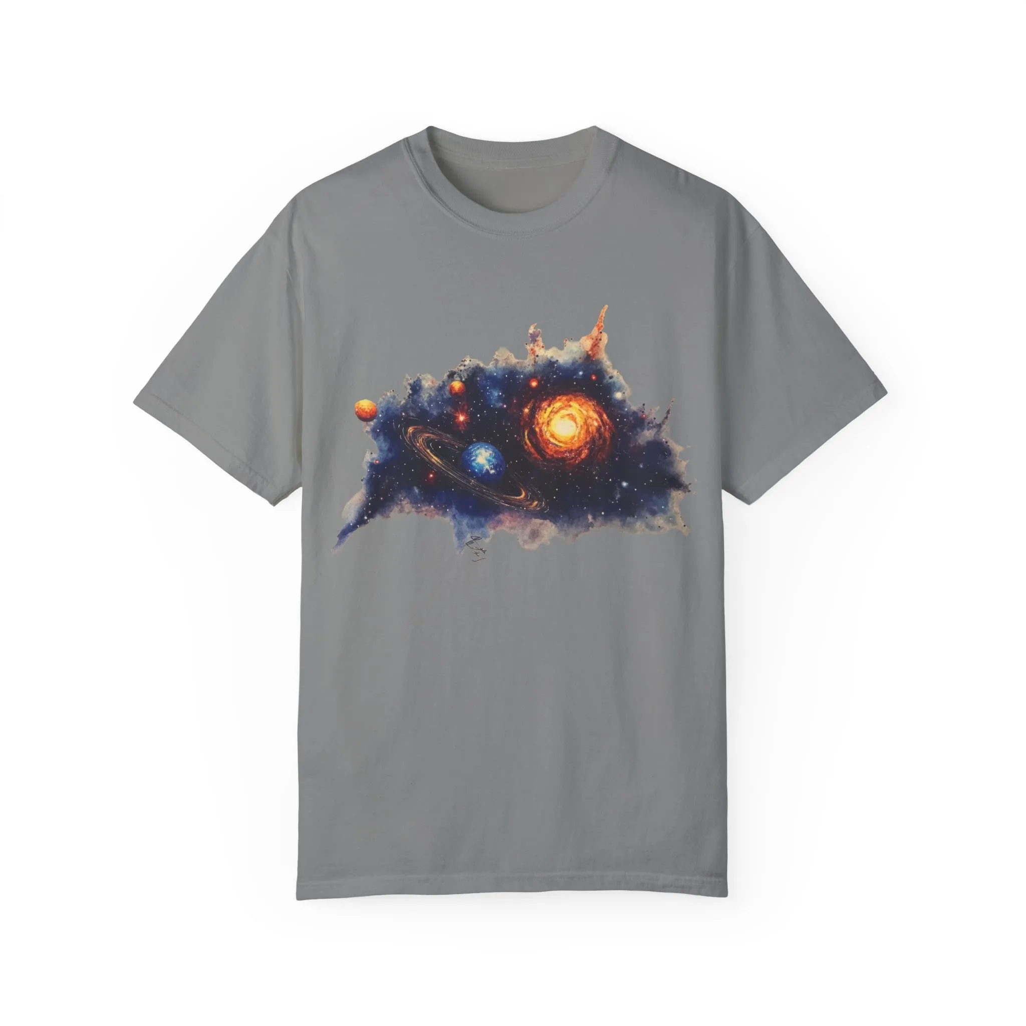 Cosmic Adventure Unisex Garment-Dyed T-Shirt - Space-Themed Graphic Tee - Image 17