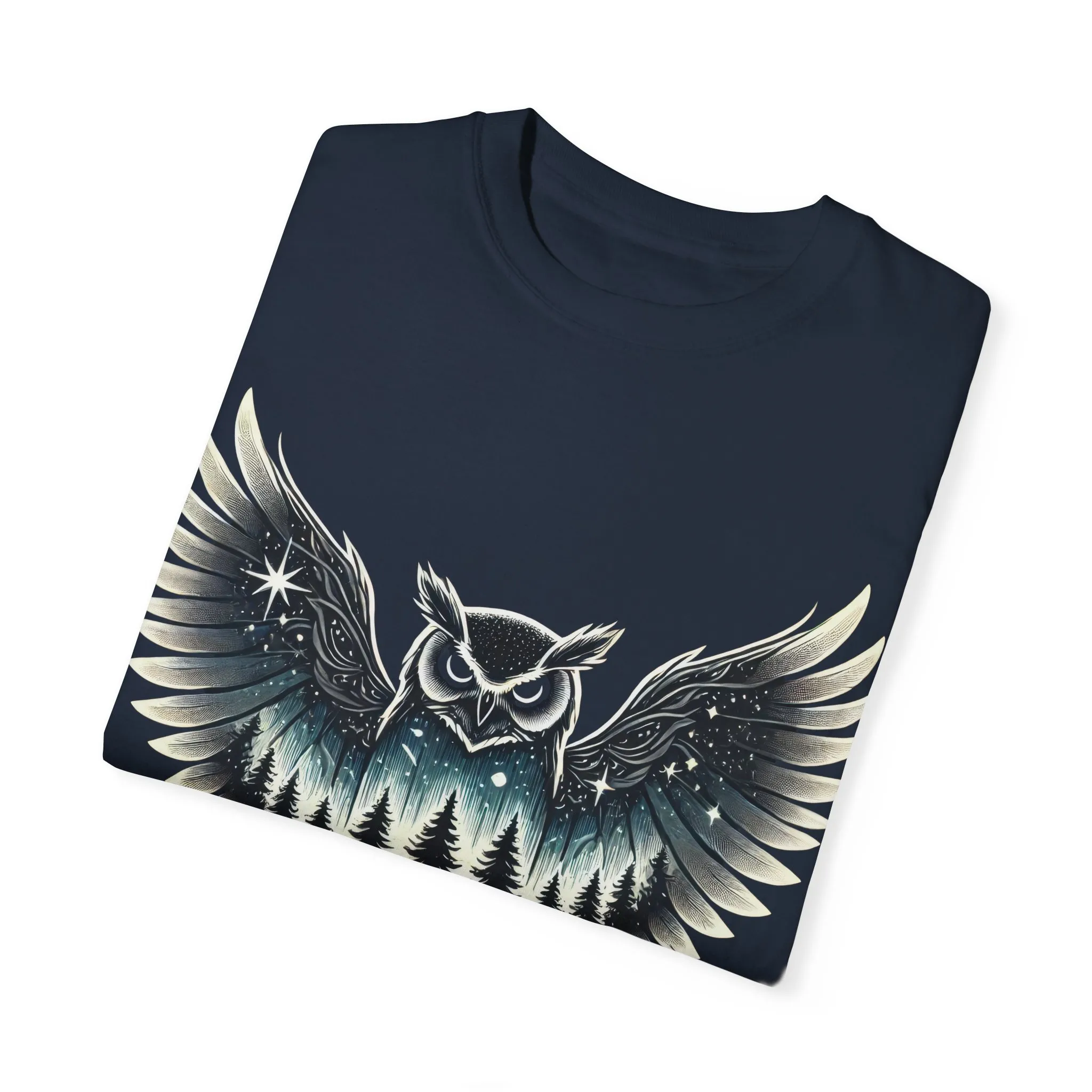 Unisex Garment-Dyed Owl T-Shirt | Nature-Inspired Design for Outdoor Lovers - Image 34