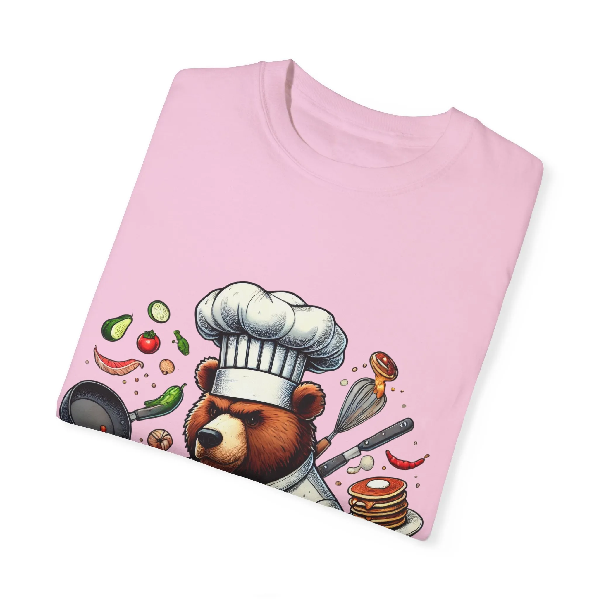 Chef Bear Unisex Garment-Dyed T-Shirt - Perfect for Cooking Lovers and Foodies - Image 38