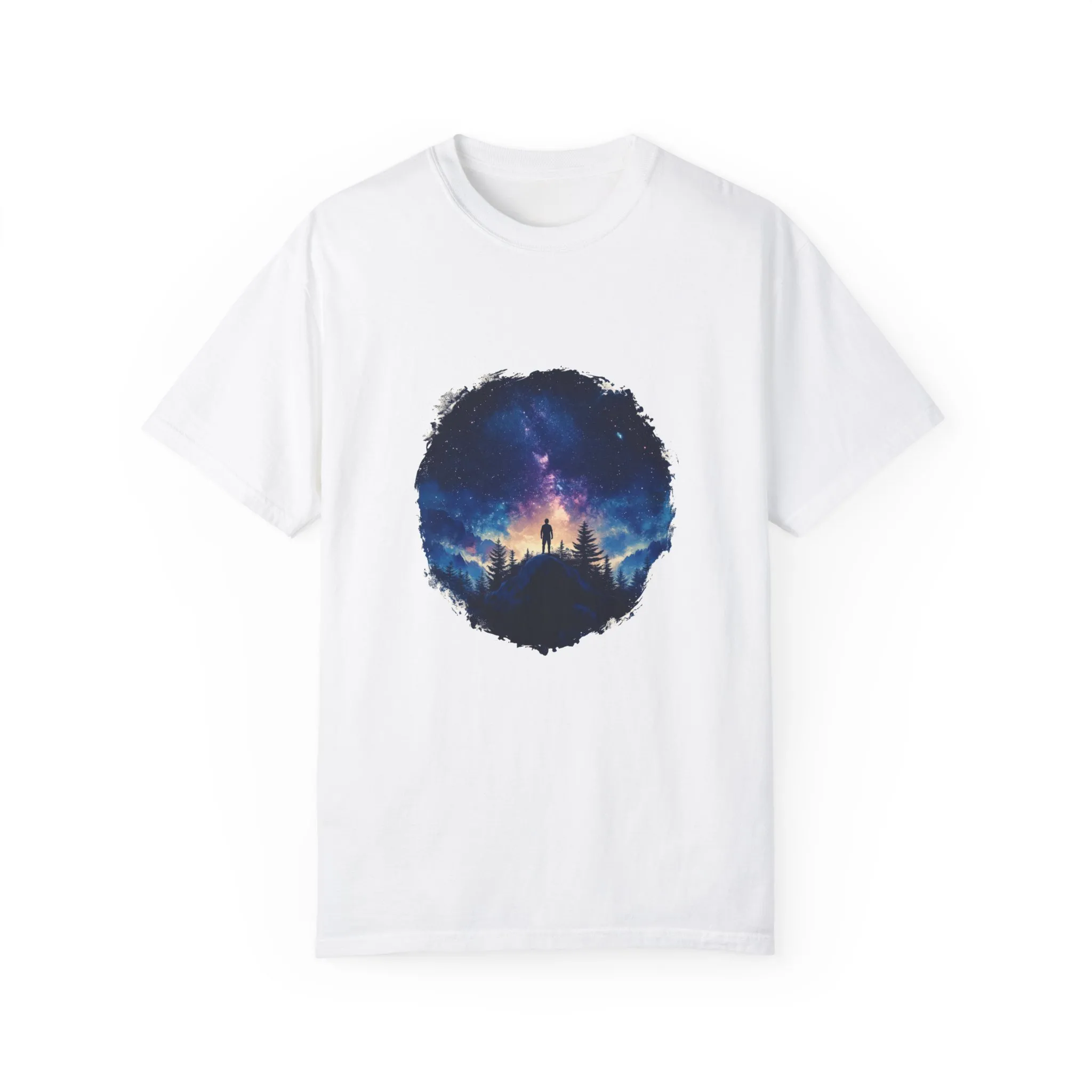 Galactic Night Unisex Garment-Dyed T-Shirt - Cosmic Adventure Tee - Image 5