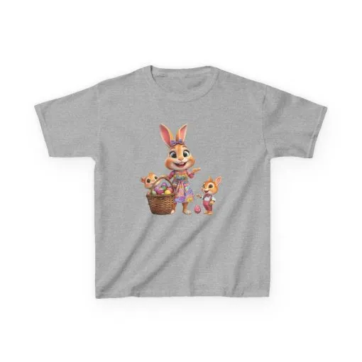 Easter Bunny Kids Tee - Fun and Colorful Heavy Cotton™ Shirt for Spring Celebrations - Image 10