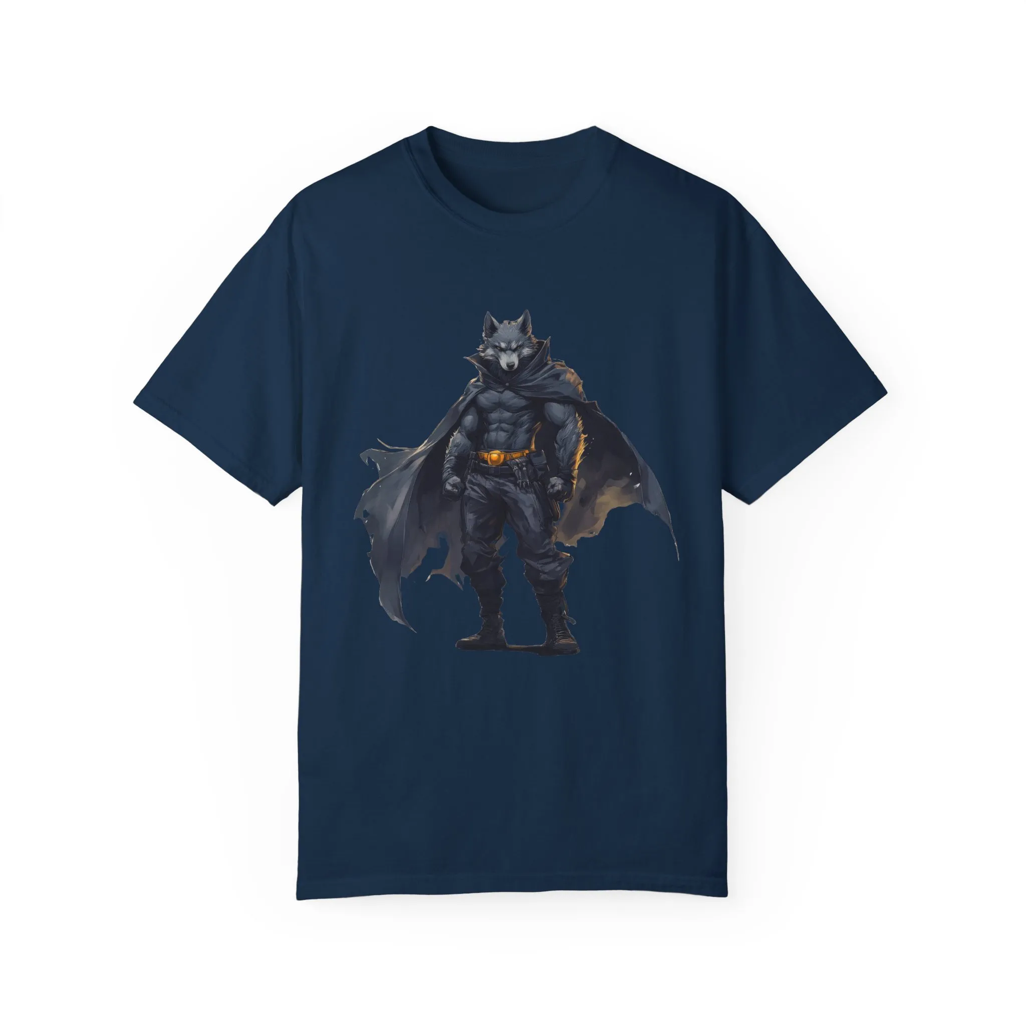 Heroic Wolf T-Shirt | Unisex Garment-Dyed Tee for Animal Lovers & Comic Fans - Image 45