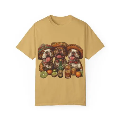 Funny Pug Party T-Shirt - Unisex Garment-Dyed Tee for Dog Lovers - Image 9