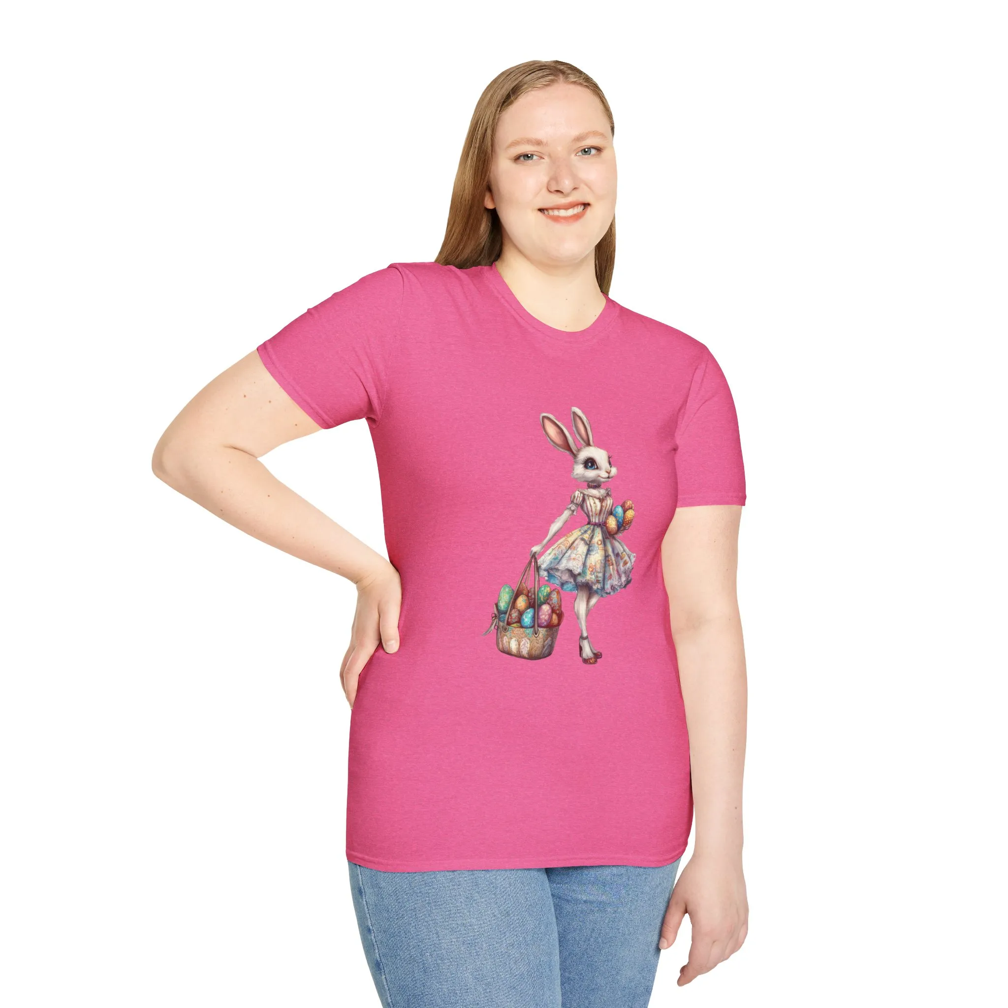 Easter Bunny Softstyle Unisex T-Shirt - Cute Spring Design for Holiday Celebrations - Image 39