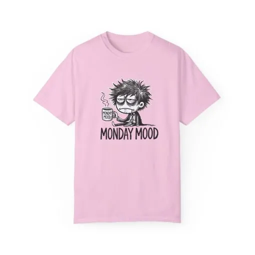 Unisex 'Monday Mood' Garment-Dyed T-Shirt - Perfect for Casual Days - Image 54