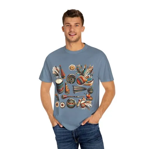 Unisex Garment-Dyed T-Shirt with Vibrant Musical Design | Perfect for Music Lovers & Festivals - Image 43