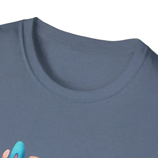 Happy Easter Unisex Softstyle T-Shirt - Fun Spring Bunny Design - Image 37