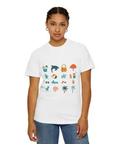 Tropical Vibes Unisex Garment-Dyed T-Shirt | Beach Life Design