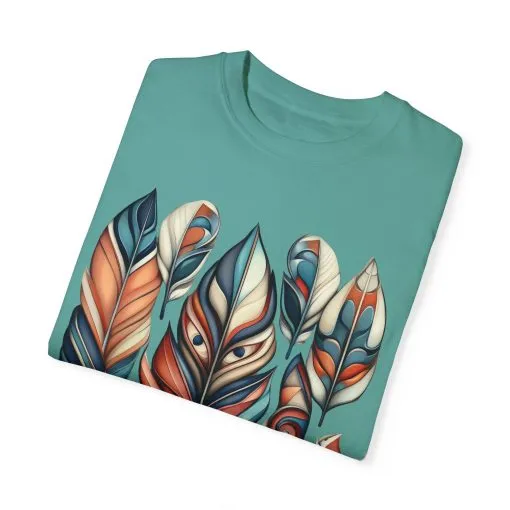 Bohemian Feathers Unisex T-Shirt - Artistic Nature Design - Image 27
