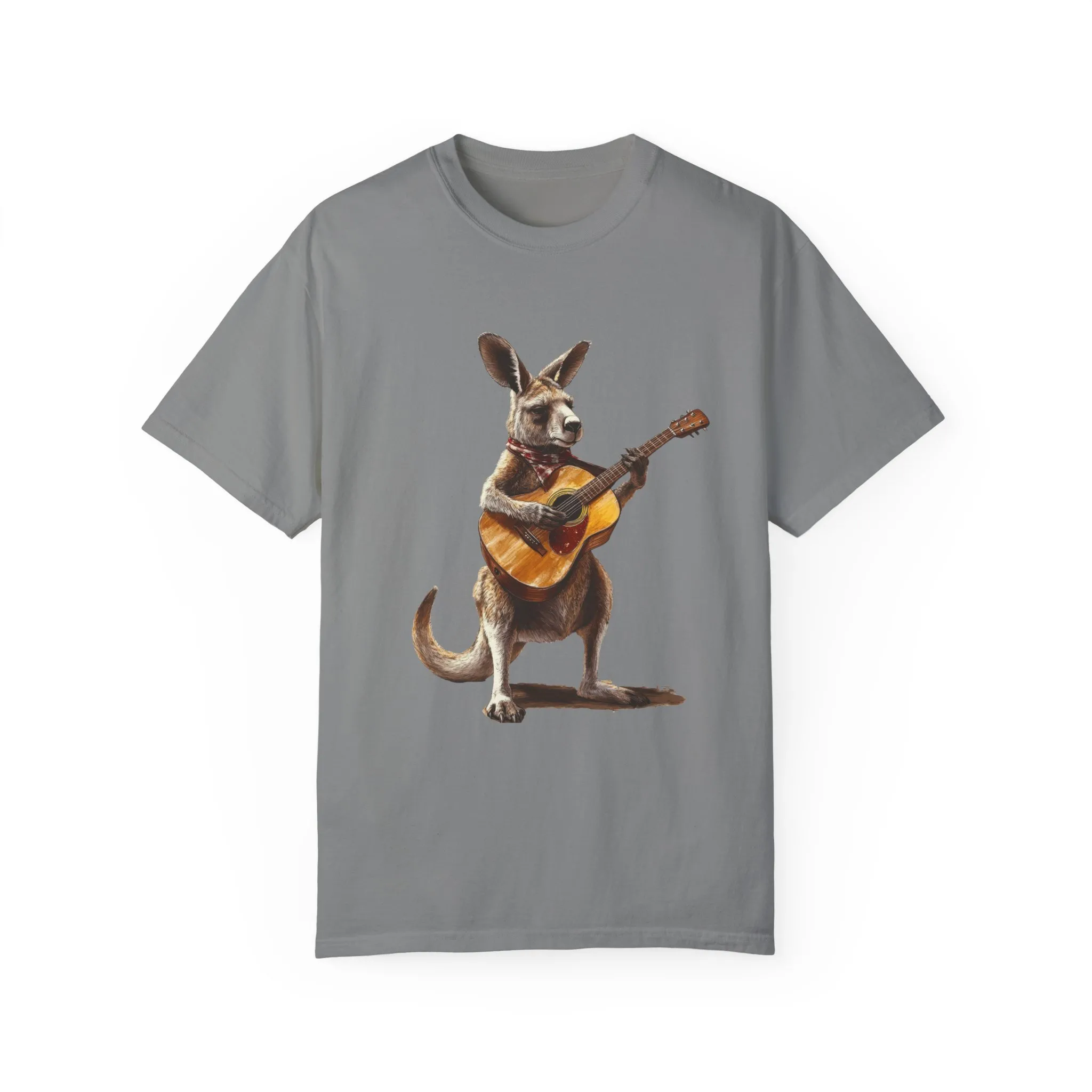 Funny Kangaroo Playing Guitar Unisex T-shirt - Image 37