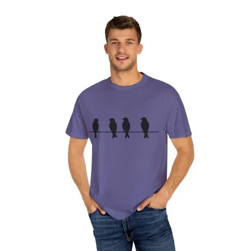 Minimalist Bird Silhouette Unisex T-Shirt - Image 31