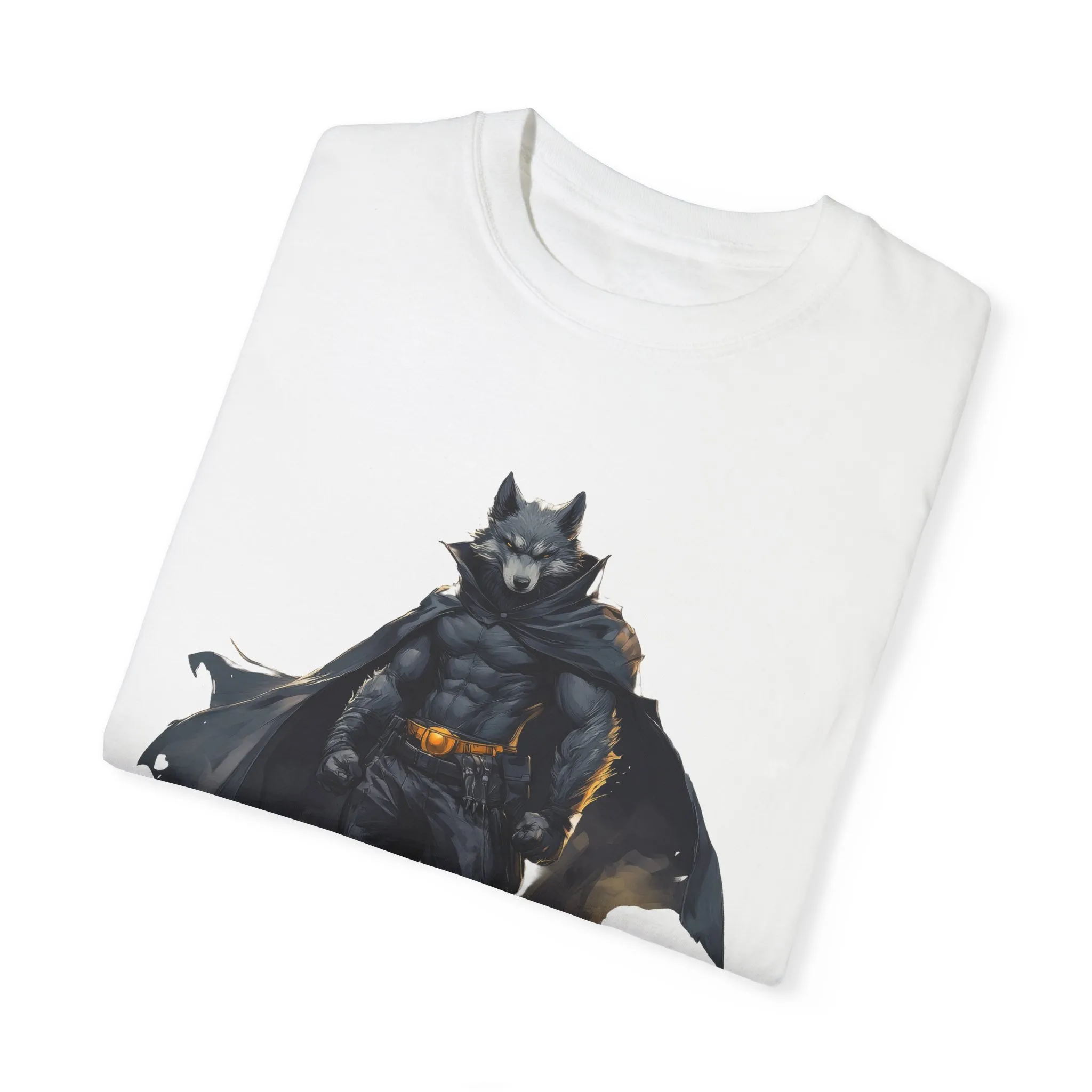 Heroic Wolf T-Shirt | Unisex Garment-Dyed Tee for Animal Lovers & Comic Fans - Image 6
