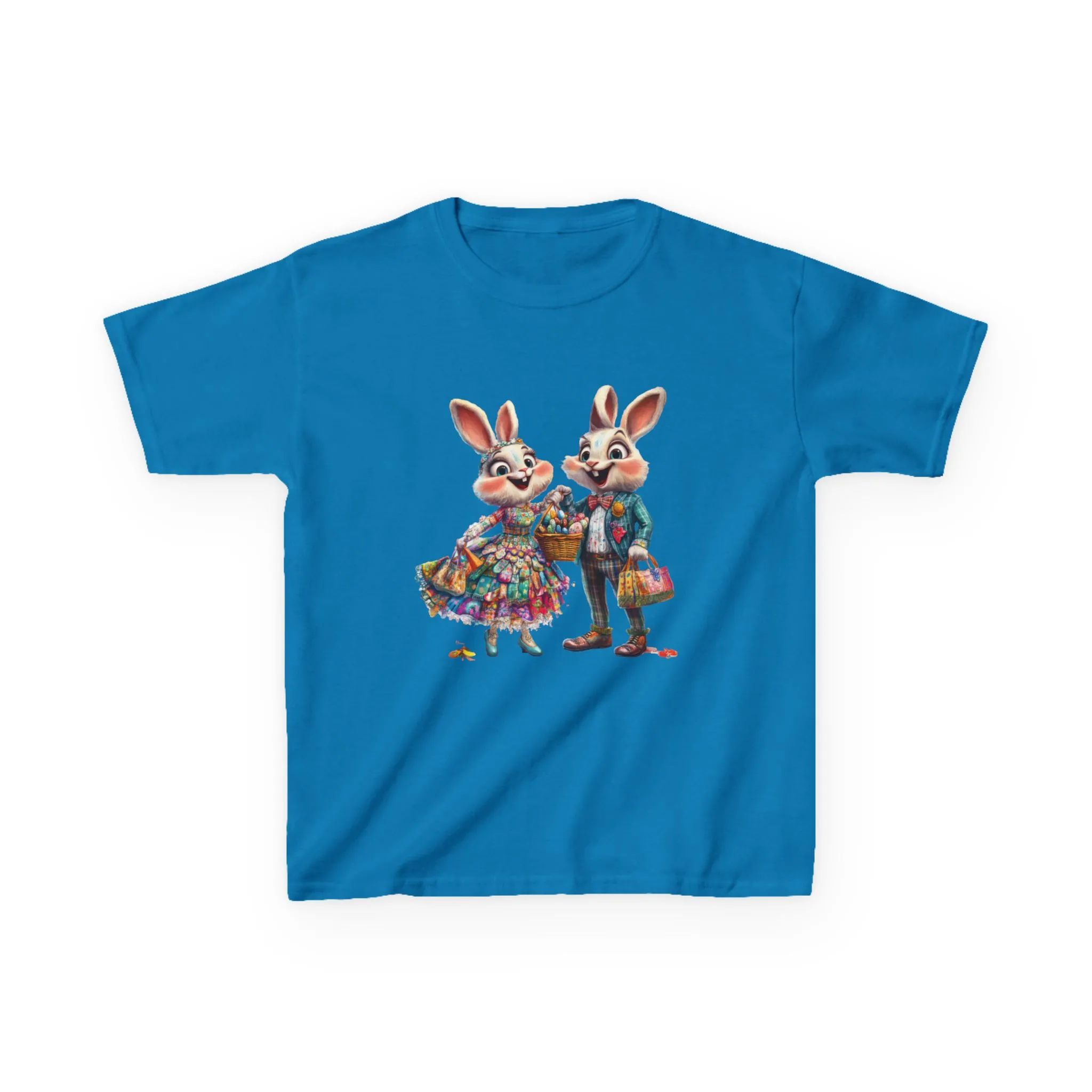 Adorable Bunny Couple Kids Tee - Perfect for Easter Celebrations - Image 19
