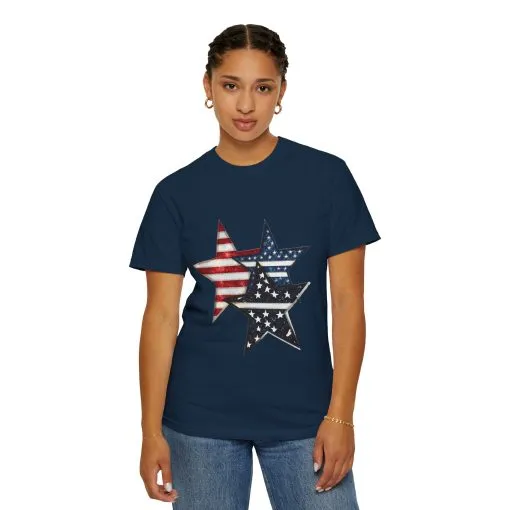 Patriotic Star Spangled Unisex T-Shirt - Image 16
