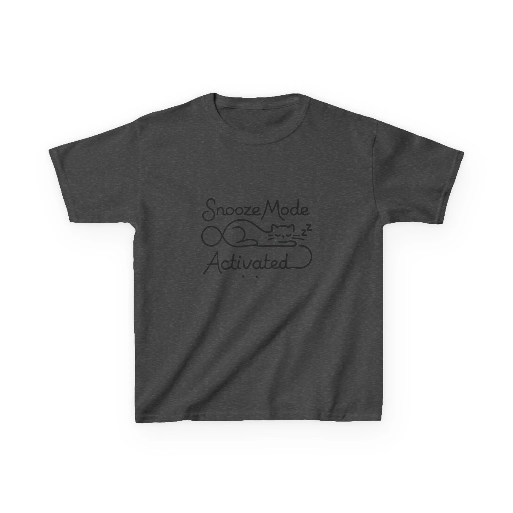 Kids 'Snooze Mode Activated' Heavy Cotton Tee - Fun Sleepy T-Shirt for Boys and Girls - Image 17