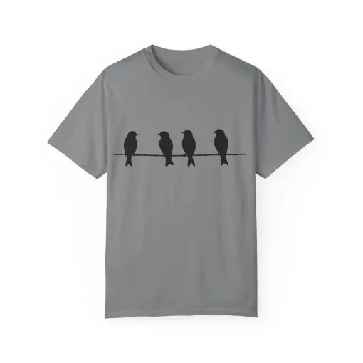 Minimalist Bird Silhouette Unisex T-Shirt - Image 21