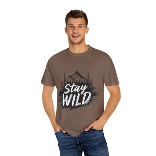 Stay Wild Unisex Garment-Dyed T-Shirt for Adventure Lovers - Image 31