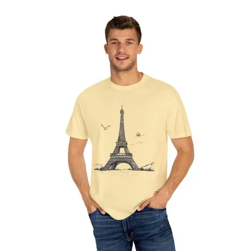 Eiffel Tower Graphic Unisex T-Shirt - Vintage Parisian Style - Image 11