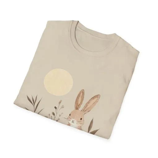 Spring Easter Bunny Graphic Unisex T-Shirt - Image 3