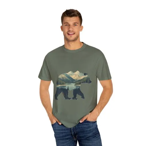 Nature-Inspired Bear Graphic Unisex T-Shirt - Image 18