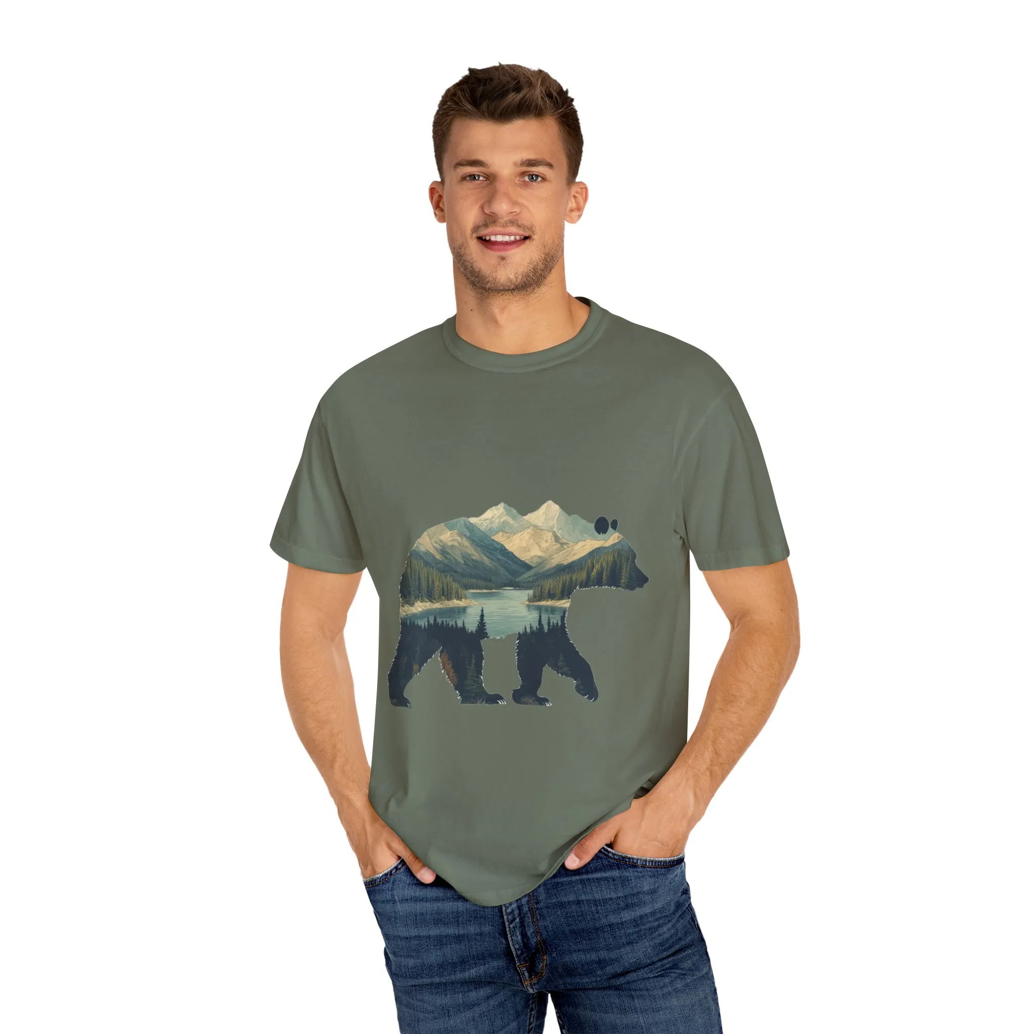 Nature-Inspired Bear Graphic Unisex T-Shirt - Image 18