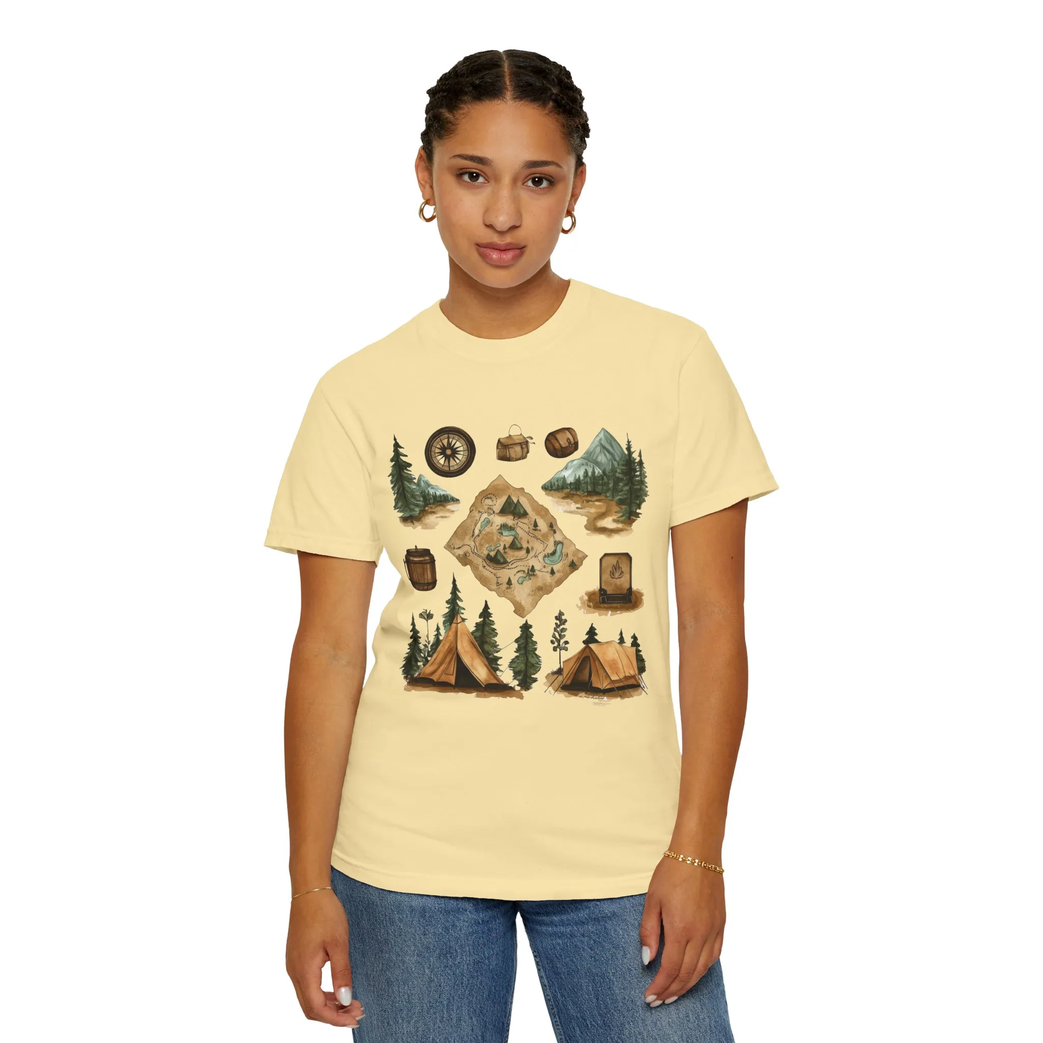 Adventure Awaits Unisex Garment-Dyed T-Shirt – Perfect for Nature Lovers and Camping Enthusiasts - Image 16