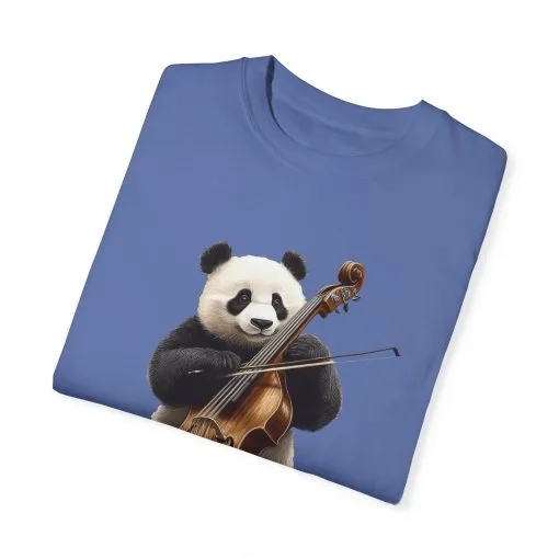 Cute Panda Playing Cello Unisex T-Shirt - Funny Animal Graphic Tee - Image 34