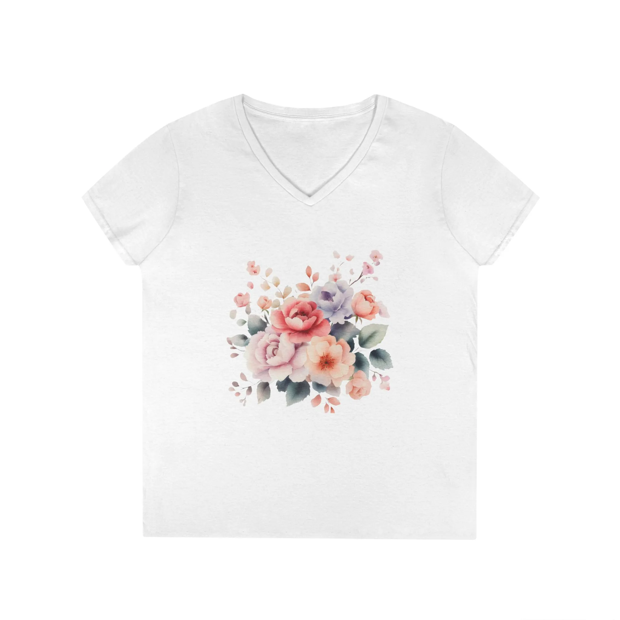 Ladies' V-Neck T-Shirt - Image 2