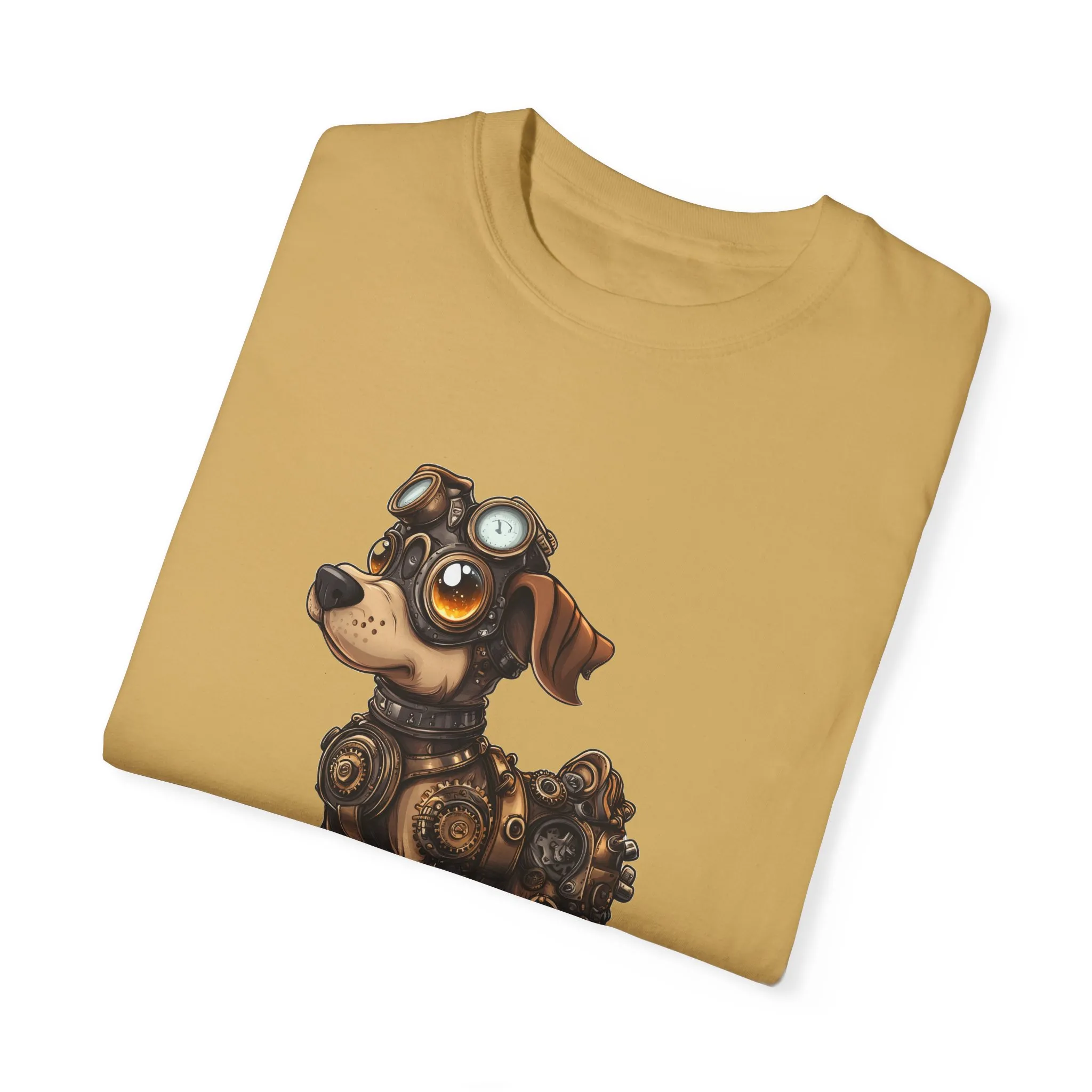 Steampunk Dog T-Shirt | Unisex Garment-Dyed Tee for Animal Lovers - Image 6