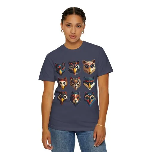 Wild Animal Masks Unisex Garment-Dyed T-Shirt - Image 24