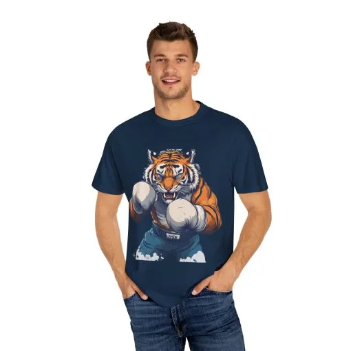 Fierce Tiger Graphic Unisex T-Shirt - Bold Boxing Design - Image 42