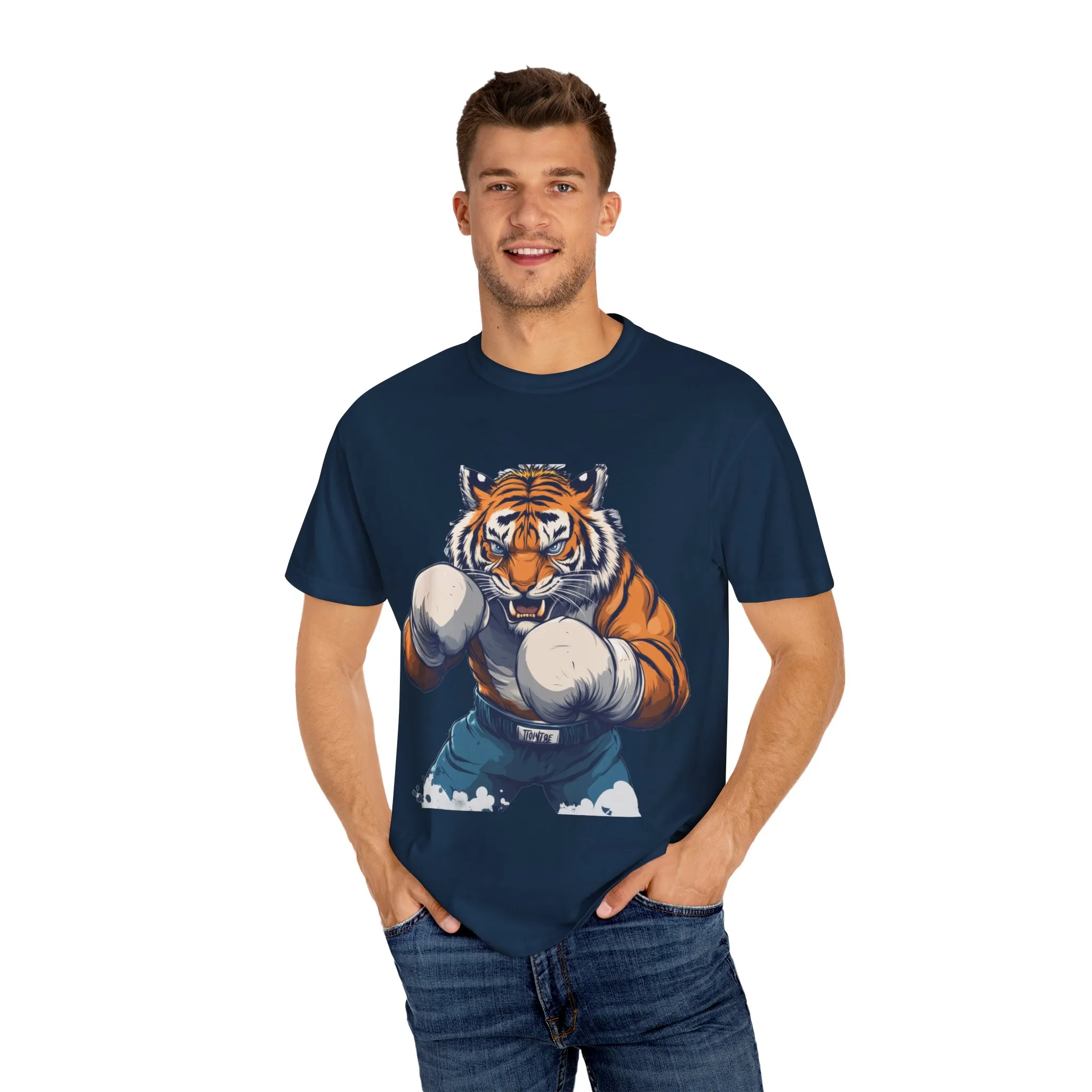 Fierce Tiger Graphic Unisex T-Shirt - Bold Boxing Design - Image 42