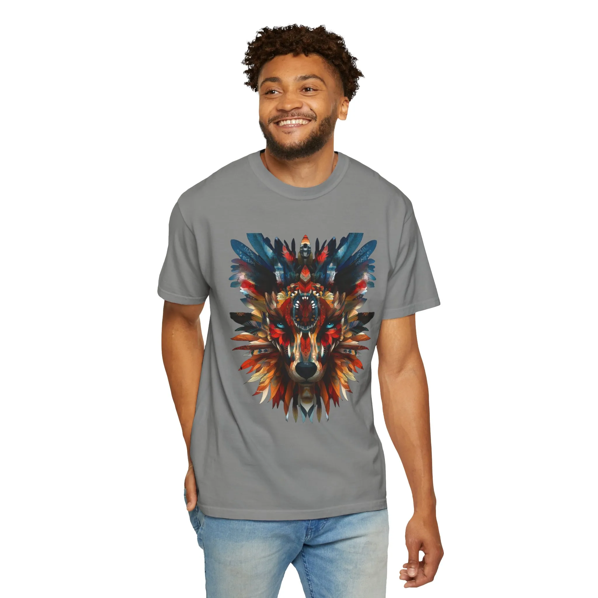 Vibrant Wolf Graphic Unisex T-Shirt - Nature Lover Apparel - Image 24