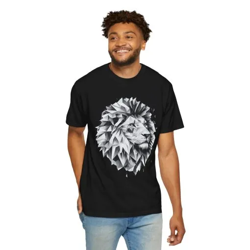 Geometric Lion Unisex T-shirt - Bold, Artistic Design for Animal Lovers - Image 20