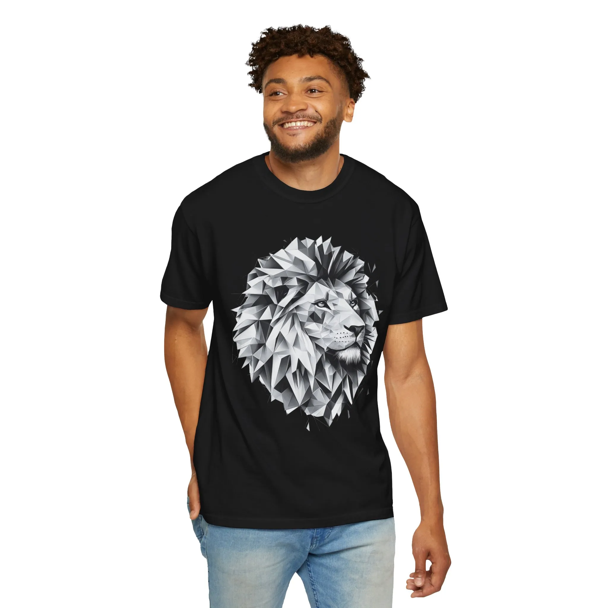 Geometric Lion Unisex T-shirt - Bold, Artistic Design for Animal Lovers - Image 20