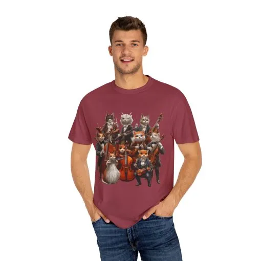 Whimsical Cat Orchestra Unisex T-Shirt - Perfect Gift for Animal Lovers - Image 50