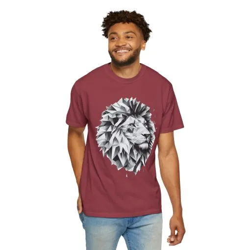 Geometric Lion Unisex T-shirt - Bold, Artistic Design for Animal Lovers - Image 28